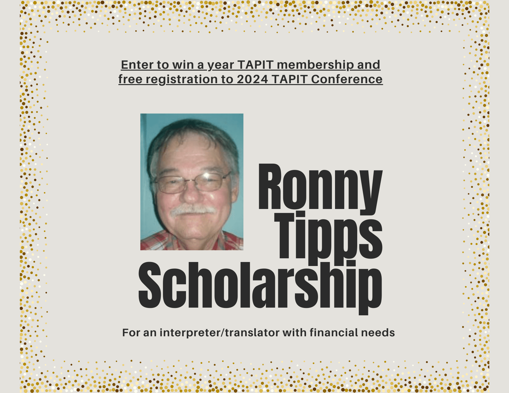 Ronny Tipps Scholarship